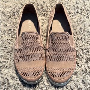 Sperry Blush Knit Slip-On Sneakers